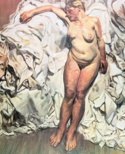 Pamono Lucian Freud Nude with Pleated Sheets Poster> Posters|Wall Decor