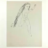 New Pamono Lucien Coutaud, Nude Girl, Original Drawing, 1930s