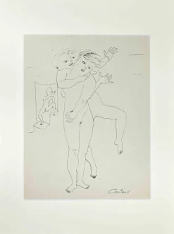 Pamono Lucien Coutaud, Nudes, Original Drawing, 1950s> Mid-Century