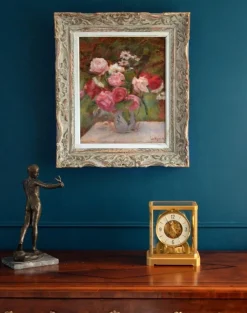 Discount Pamono Lucien Mignon, Impressionist Bouquet of Roses, 1930, Oil on Canvas, Framed