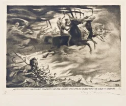Pamono Ludwig Hesshaimer, Der Weltkrieg - Ein Totentanz, Etching, Hand-Signed> Prints & Multiples