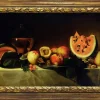 Pamono Luigi Monetti, Still Life, 1990s, Oil on Canvas, Framed