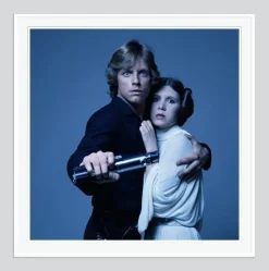 Pamono Luke and Leia Framed in White by Terry O'Neill> Mid-Century|Photography