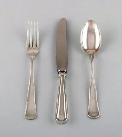 Pamono Lunch Cutlery in Silver from Cohr, 1930s, Set of 18> Cutlery & Serving Utensils