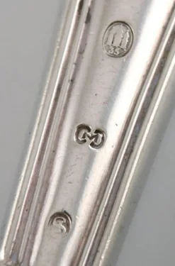 Pamono Lunch Cutlery in Silver from Cohr, 1930s, Set of 18><noscript><img width=