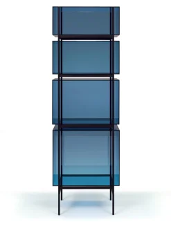 Outlet Pamono Lyn High Shelf 8400BL in Blue by Visser & Meijwaard for Pulpo