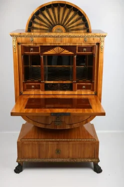 Pamono Lyra Cherry Tree Secretary, Vienna, 1815> Secretaires