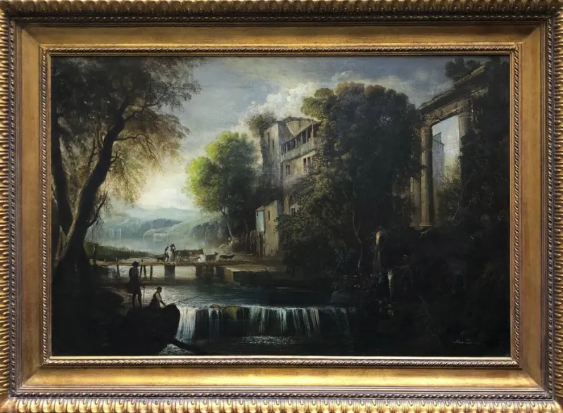Pamono M. Locatelli, Italian Landscape, 2011, Oil on Canvas> Old Masters