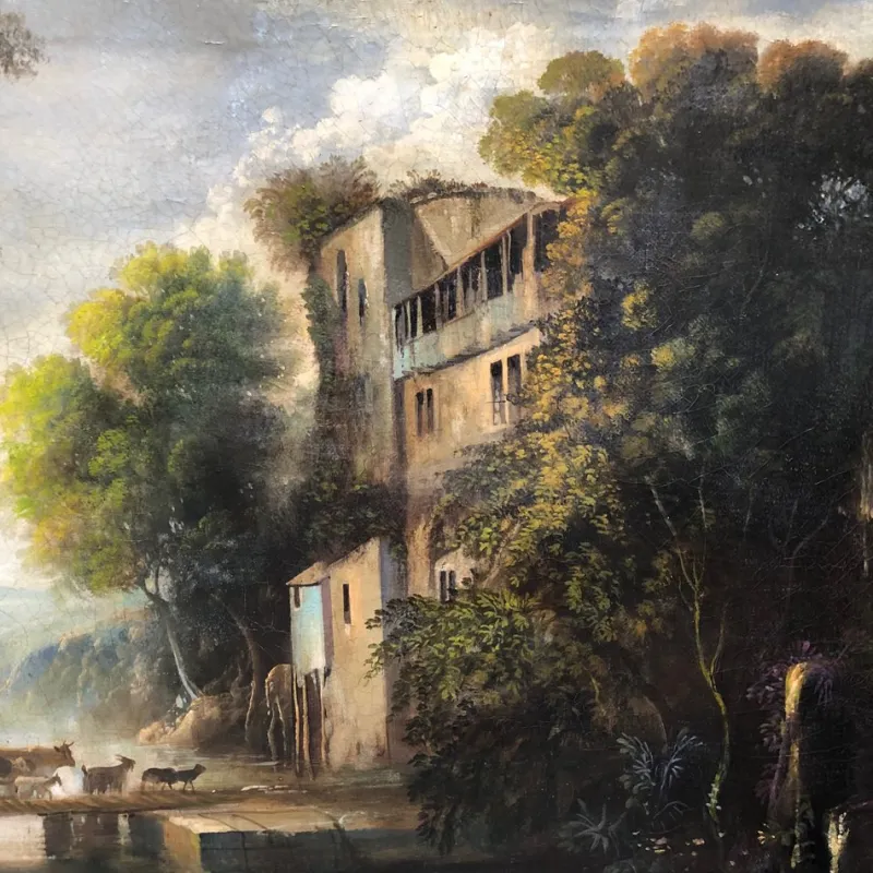 Pamono M. Locatelli, Italian Landscape, 2011, Oil on Canvas> Old Masters