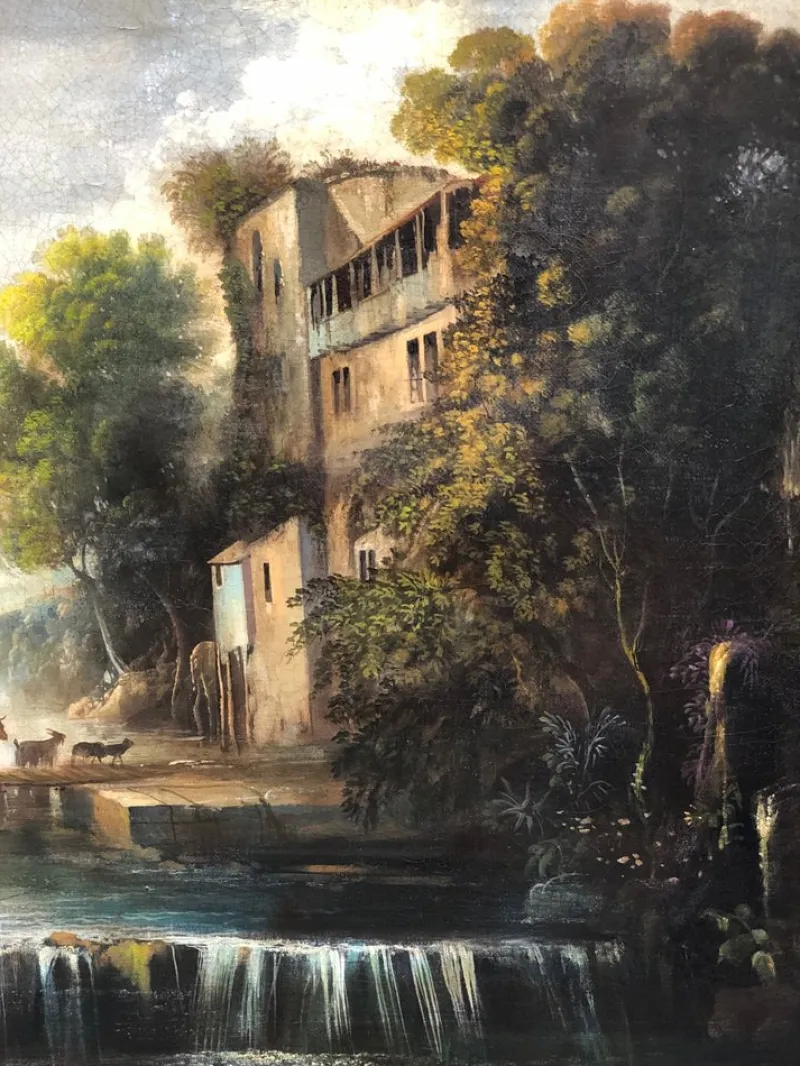 Pamono M. Locatelli, Italian Landscape, 2011, Oil on Canvas> Old Masters