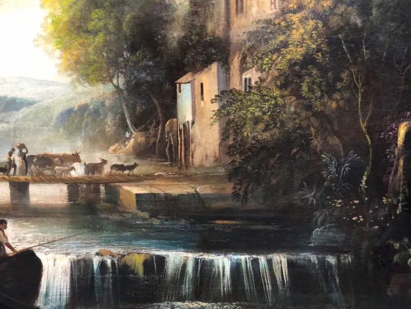 Pamono M. Locatelli, Italian Landscape, 2011, Oil on Canvas> Old Masters