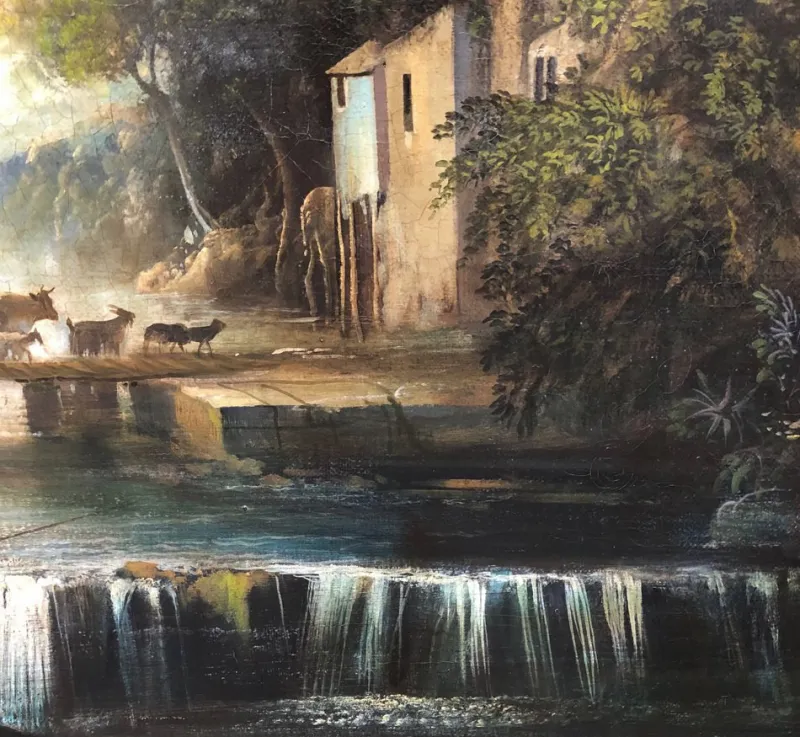 Pamono M. Locatelli, Italian Landscape, 2011, Oil on Canvas> Old Masters