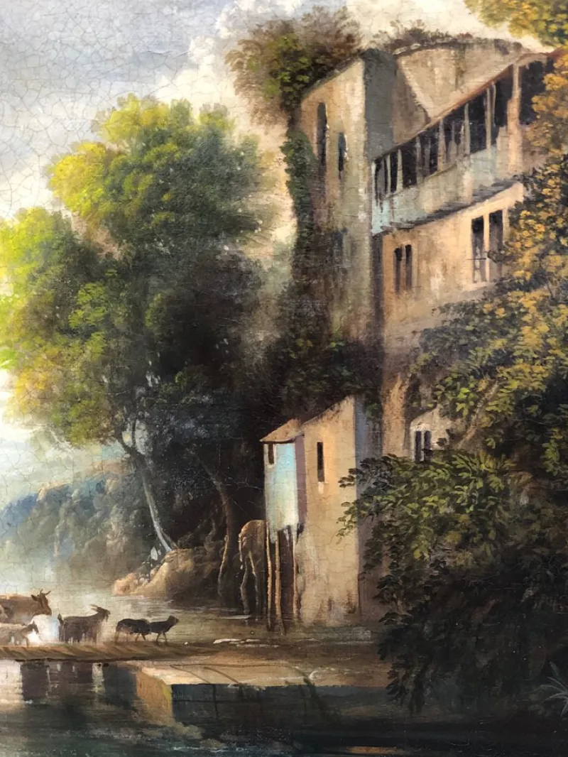 Pamono M. Locatelli, Italian Landscape, 2011, Oil on Canvas> Old Masters