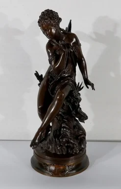 Pamono M. Moreau, Ondine Sculpture, Bronze> Classical