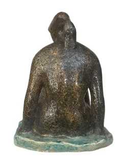 Pamono M. Porcù, Female Nude, 20th Century, Terracotta><noscript><img width=