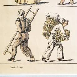 Pamono M. Tretsensky, Kitchen Scenes, Vienna, Colored Engravings, Set of 2><noscript><img width=