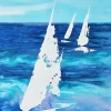 Pamono Macarena Sanz, Barcolana Race 7, Watercolor> Minimalist