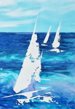 Pamono Macarena Sanz, Barcolana Race 7, Watercolor> Minimalist