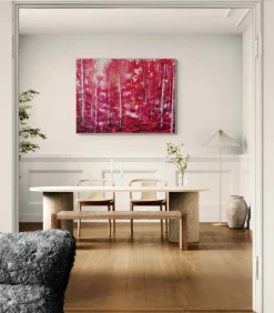 Pamono Macarena Sanz, Red Forest, Acrylic> Minimalist