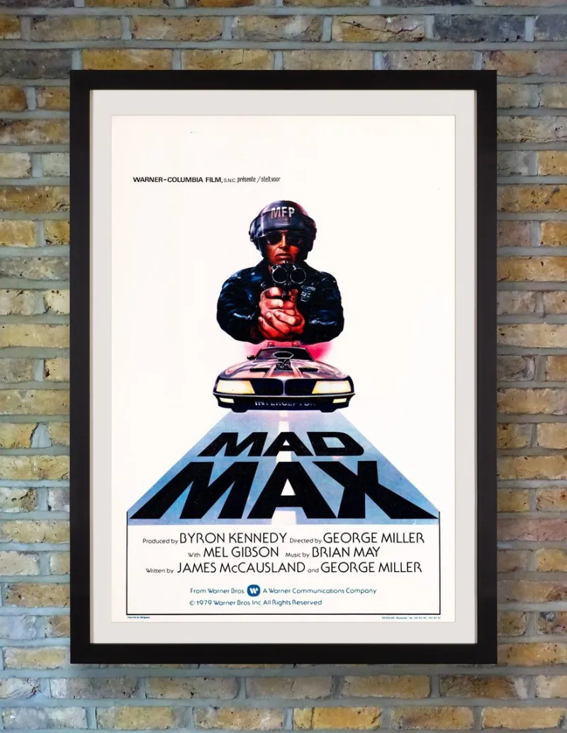 Pamono Mad Max Original Vintage Movie Poster by Tom Beauvais, Belgian, 1982> Posters