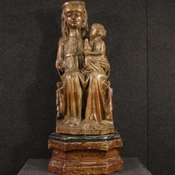Sale Pamono Madonna with Child, 1470, Wooden Sculpture