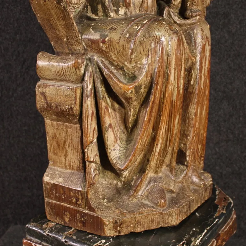 Sale Pamono Madonna with Child, 1470, Wooden Sculpture