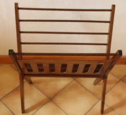 Pamono Magazine Holder in Wood attributed to Cees Braakman, 1960s> Magazine Racks