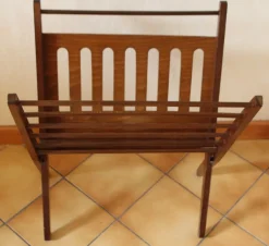 Pamono Magazine Holder in Wood attributed to Cees Braakman, 1960s> Magazine Racks