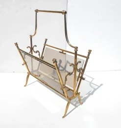 Best Pamono Magazine Rack by Cesare Lacca for Fontana Arte, 1950s