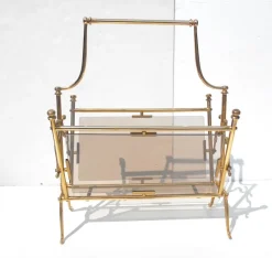 Best Pamono Magazine Rack by Cesare Lacca for Fontana Arte, 1950s