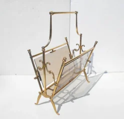 Best Pamono Magazine Rack by Cesare Lacca for Fontana Arte, 1950s
