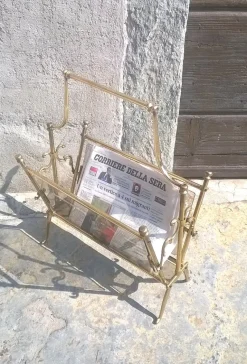 Best Pamono Magazine Rack by Cesare Lacca for Fontana Arte, 1950s