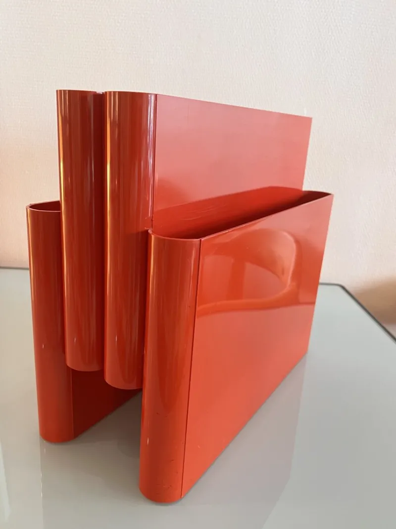 Pamono Magazine Rack by Giotto Stoppino for Kartell, 1970> Magazine Racks
