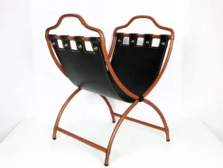 Pamono Magazine Rack by Jacques Adnet, 1950> Magazine Racks