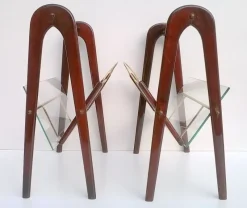 Pamono Magazine Racks by Cesare Lacca, 1950s, Set of 2><noscript><img width=