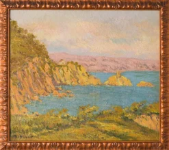 New Pamono Magi Oliver Bosch, Impressionist Landscape, Oil on Canvas, Framed