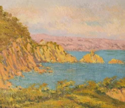 New Pamono Magi Oliver Bosch, Impressionist Landscape, Oil on Canvas, Framed