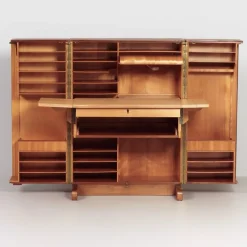 Pamono Magic Box Desk in Rosewood by Mummenthaler and Meier for Ateliers Genestar, 1950s><noscript><img width=