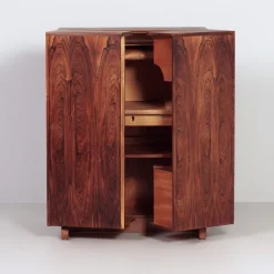 Pamono Magic Box Desk in Rosewood by Mummenthaler and Meier for Ateliers Genestar, 1950s><noscript><img width=