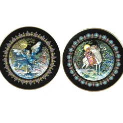 Clearance Pamono Magical Fairy Tales Plates by Gere Fauth, 1969, Set of 3