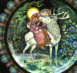 Clearance Pamono Magical Fairy Tales Plates by Gere Fauth, 1969, Set of 3
