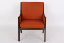 Pamono Mahogany Armchair by Ole Wanscher for Poul Jeppesens Møbelfabrik, Denmark, 1960s
