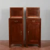 Pamono Mahogany Bedside Tables with Liberty Tops, Set of 2> Nightstands