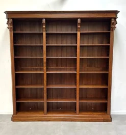 Online Pamono Mahogany Bookcase with Carved Details