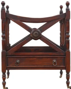 Pamono Mahogany Canterbury Magazine Rack><noscript><img width=