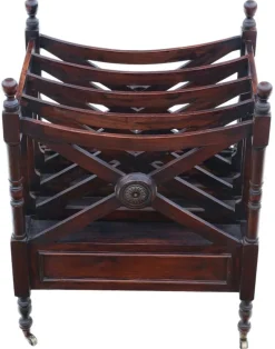 Pamono Mahogany Canterbury Magazine Rack><noscript><img width=