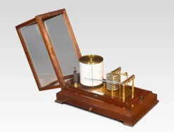 Pamono Mahogany Cased Barograph by R. Stewart, 1890s><noscript><img width=
