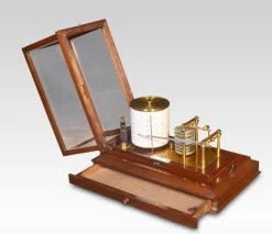 Pamono Mahogany Cased Barograph by R. Stewart, 1890s><noscript><img width=
