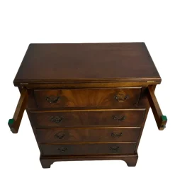 Online Pamono Mahogany Chest of Drawers with Hidden Writing Desk from Burton Reproductions, England, 1970s