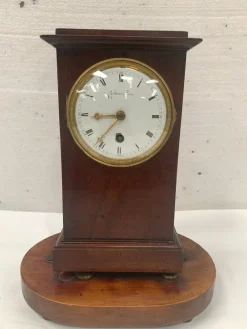 Pamono Mahogany Clock with Wire Movement, 19th Century> Clocks